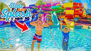 INCROYABLES TOBOGGANS AQUATIQUES AU PARC SLIDE & SPLASH  