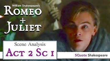 Romeo and Juliet Analysis:  Act 2 Scene 1