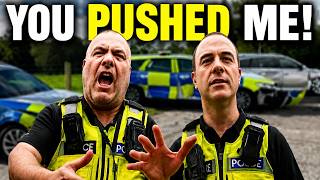 BRUTAL UK COP PUSHES Auditor to the Ground — Caught on Camera!
