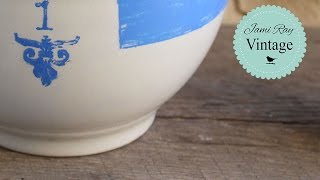 How To Make Vintage Crockware With A New Ceramic Bowl