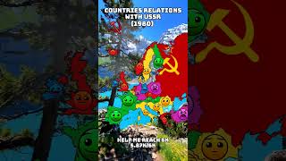Countries Relations with USSR #viral #europe #geography #history