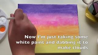 Painting A Sunset Cloud Piece
