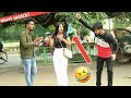 Pulling bra  prank on strangers  amazing reactions  saurabh singh