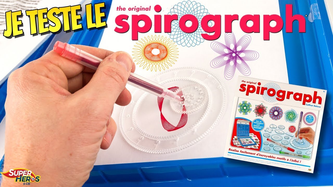 Je teste le Spirograph en version Deluxe Le Jeu de dessin de mon enfance  Noel 2019 Splash Toys 