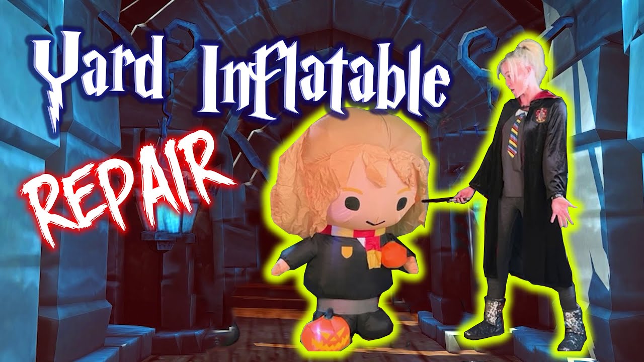 FIX ⚠️ Halloween Yard Inflatable REPAIR 💥 HARRY POTTER Airblown Hole
