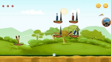 knock down bottles forest world level 55