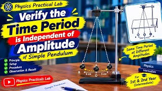 Simple Pendulum Practical Class 11 | Time period of a simple pendulum is independent of its ampli...