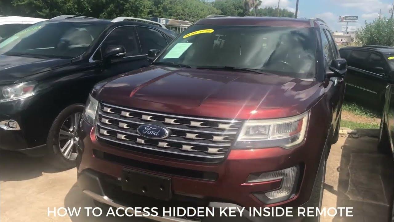 How to Access Hidden Key Inside Ford Explorer Remote / Remote Battery