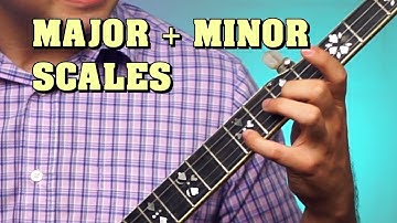 Major and Minor Banjo Scales