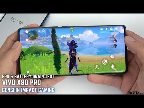 Vivo X80 Pro Genshin Impact Gaming test | Snapdragon 8 Gen 1, 120Hz Display