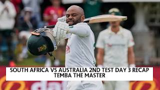South Africa v Australia 2nd Test Day 3 - Temba the Master