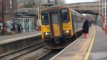Class 155 departs Garforth with an Ilkley tone