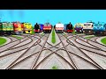 10 Realistic Fastest Trains Crossing On Branched Grantedent Railroad Crossing Tracks | Train Sim 3