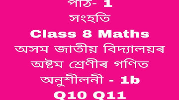 assam jatiya bidyalay class 8 maths chapter 1b 10,11/jatiya bidyalay class 8 maths 2a/maths class 8