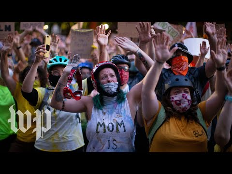Hear from the 'Wall of Moms' on the front lines of Portland protests