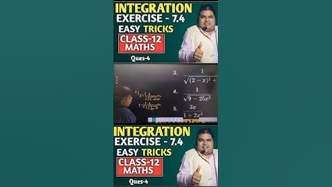 Class 12 Maths | NCERT Exercise 7.4 Integration | Step by Step Solutions | Board Exam 2025