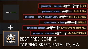 best free otc3/otv4 (onetap) and skeet.cc/gamesense.pub config (cfg+dll+lua/js in desc)