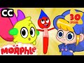 Morphle The Paintbrush | Mila &amp; Morphle Literacy | Cartoons with Subtitles