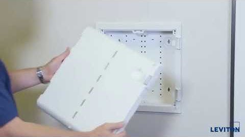 Replace a Metal Door with a Plastic Vented Hinged Door on a Leviton Structured Media Center