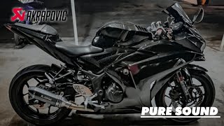 Pure sound Yamaha YZF-R25 | Akrapovic exhaust