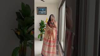 Code: 53100 | | Baby pink pure nylon and viscose modern hand block sutra silk saree