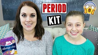 MAKING A TEEN PERIOD KIT WITH MY MOM! | FIRST PERIOD HACKS!