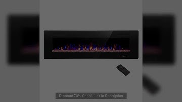 Electric Fireplace Wall Mounted with Remote Control Touch Screen Ultra-thin Winter Electric Fireplac