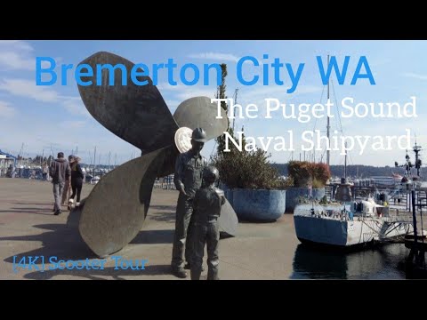 🇺🇸 Bremerton City's The Puget Sound Naval Shipyard, Kitsap County, Western WA, U.S.