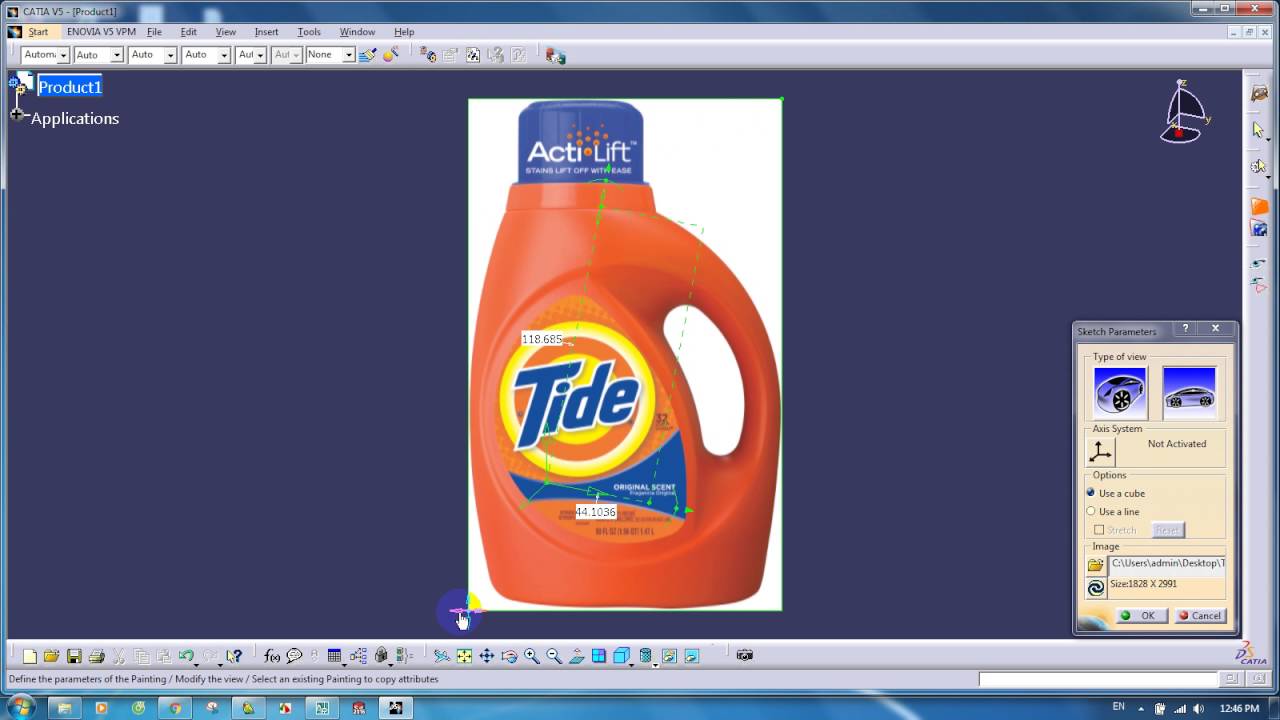 How To Insert Picture In Sketch Catia YouTube