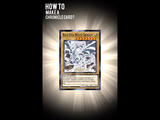 Yugioh Duel Links - HOW to make a Chronicle Card?