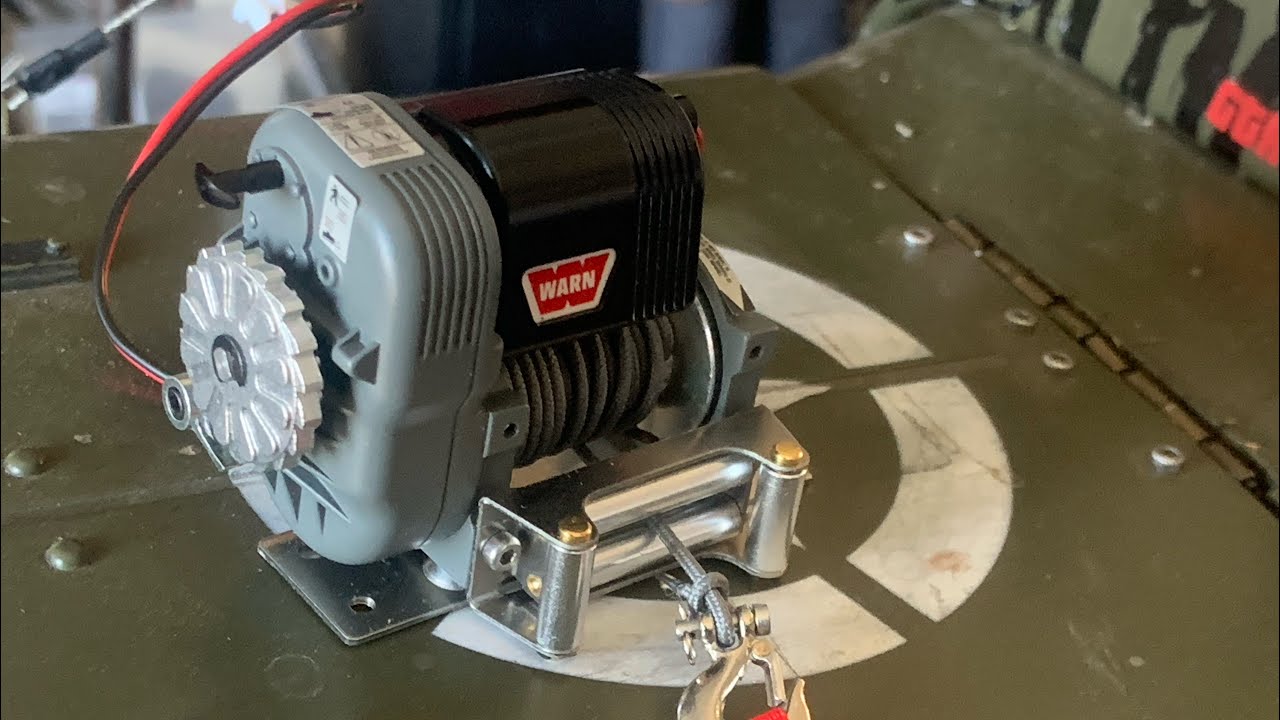 Testing WARN 8274 winch from RC4WD. YouTube