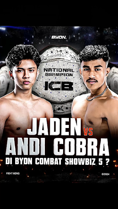 Jaden vs Andi Cobra memperebutkan sabuk ICB di byon 5 #celloszxz #byoncombat #boxing #indonesia