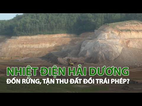 Video Nhiệt điện Hải Dương đốn rừng, tận thu đất đồi trái... - youtube