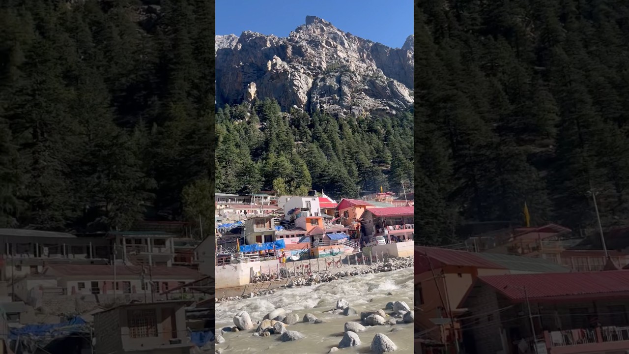 Video thumbnail: #gangotri #travel #uttarakhand #himalayas #indiatravel #pahaad #gangariver #ganga #harhargange