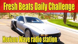 Forza Horizon 5 Fresh Beats Daily Challenge Spend 3 Minutes listening to the Horizon Wave radio