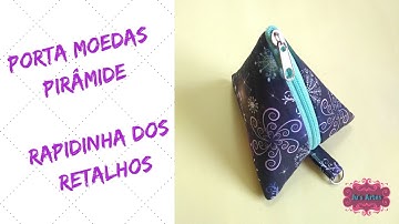 Porta Moedas Pirâmide - Rapidinha dos Retalhos