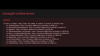 Too many re-renders. React limit the number of renders to prevent an infinite loop
