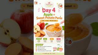 7 Nutritious Apple Recipes For 6+ Month's Old Babies. #healthyfood #babyfood #shortvideo #trending