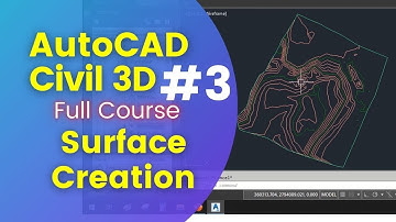 03 Creating Surfaces in AutoCAD Civil 3D Complete Training Videos