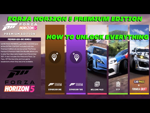 Forza Horizon 5 Unlock Online  Forza Horizon 5 Come Game Pass