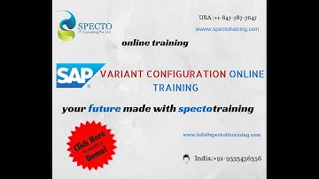 SAP VC online training classes in usa uk | sap varient configuration training