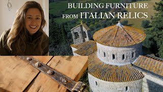 RENOVATING A RUIN: Building Furniture from Italian Relics, Bathroom Renovation, Family Time (Ep36)