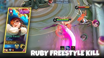 Musuh Kena Mental Ketemu Ruby Tiktok | Build Ruby Tersakit 2022 | Top 1 Global Ruby - Ruby Tiktok