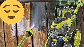 RYOBI 2700 PSI Electric Pressure Washer In Use