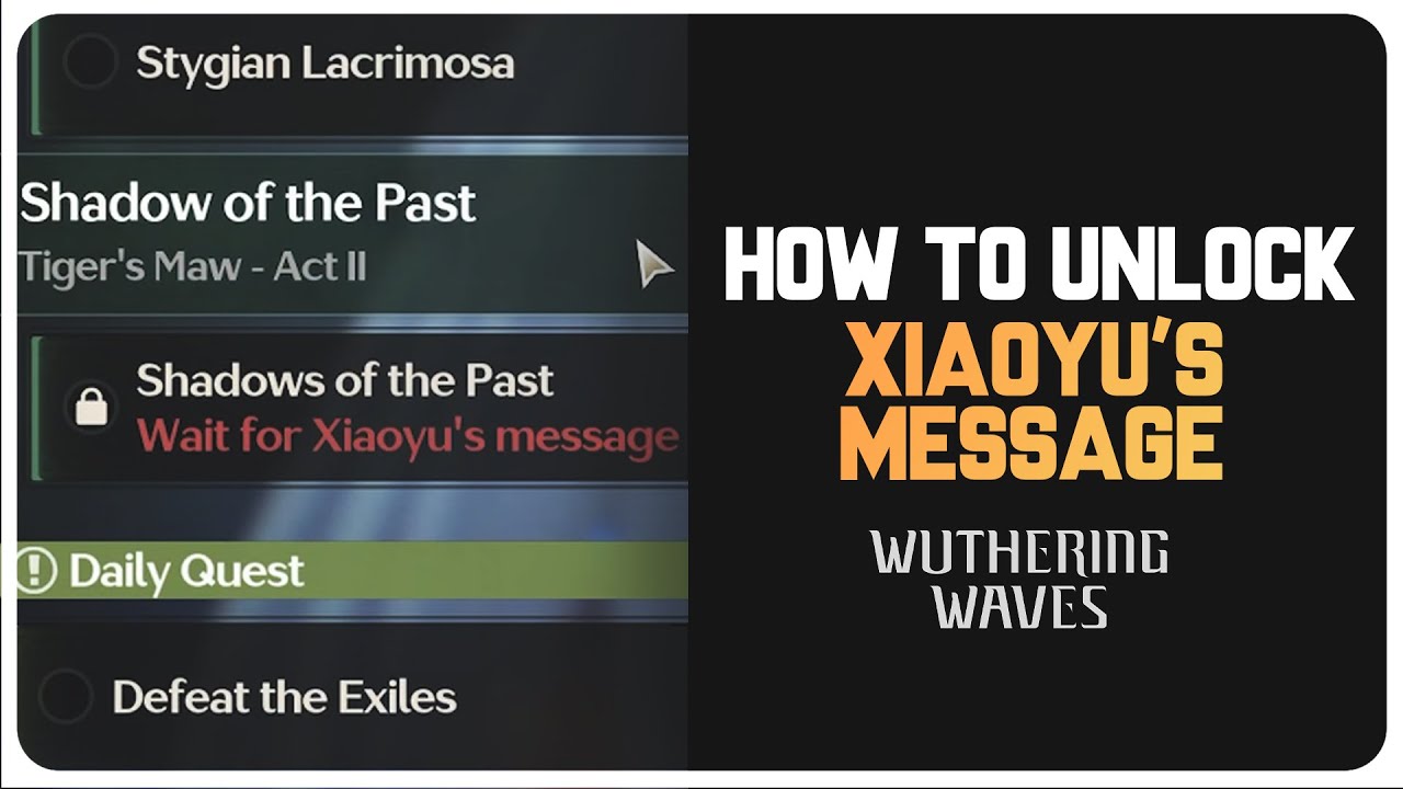 Wait For Xiaoyu's Message (Solution) Shadow of the Past Wuthering