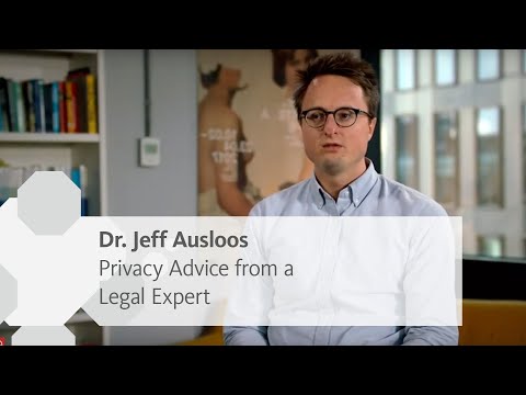 Privacy Advice from a Legal Expert | Dr. Jef Ausloos