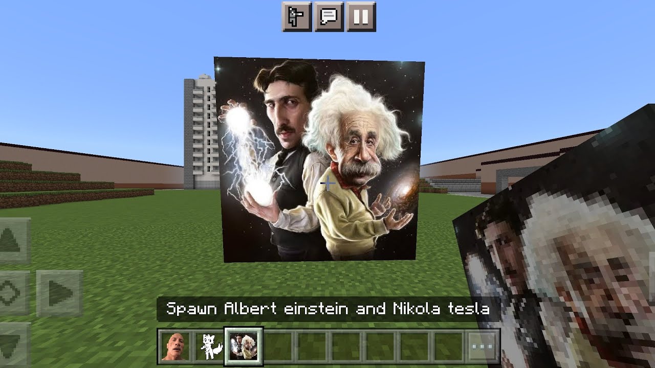 Albert einstein and Nikola tesla Nextbot Added | MCPE | CN_Part6_Addon ...