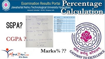 JNTUH Marks Percentage Calculation| SGPA | CGPA | How to calculate percentage of marks in JNTUH