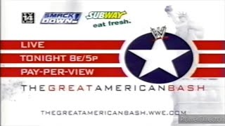 WWE The Great American Bash promos 2004 