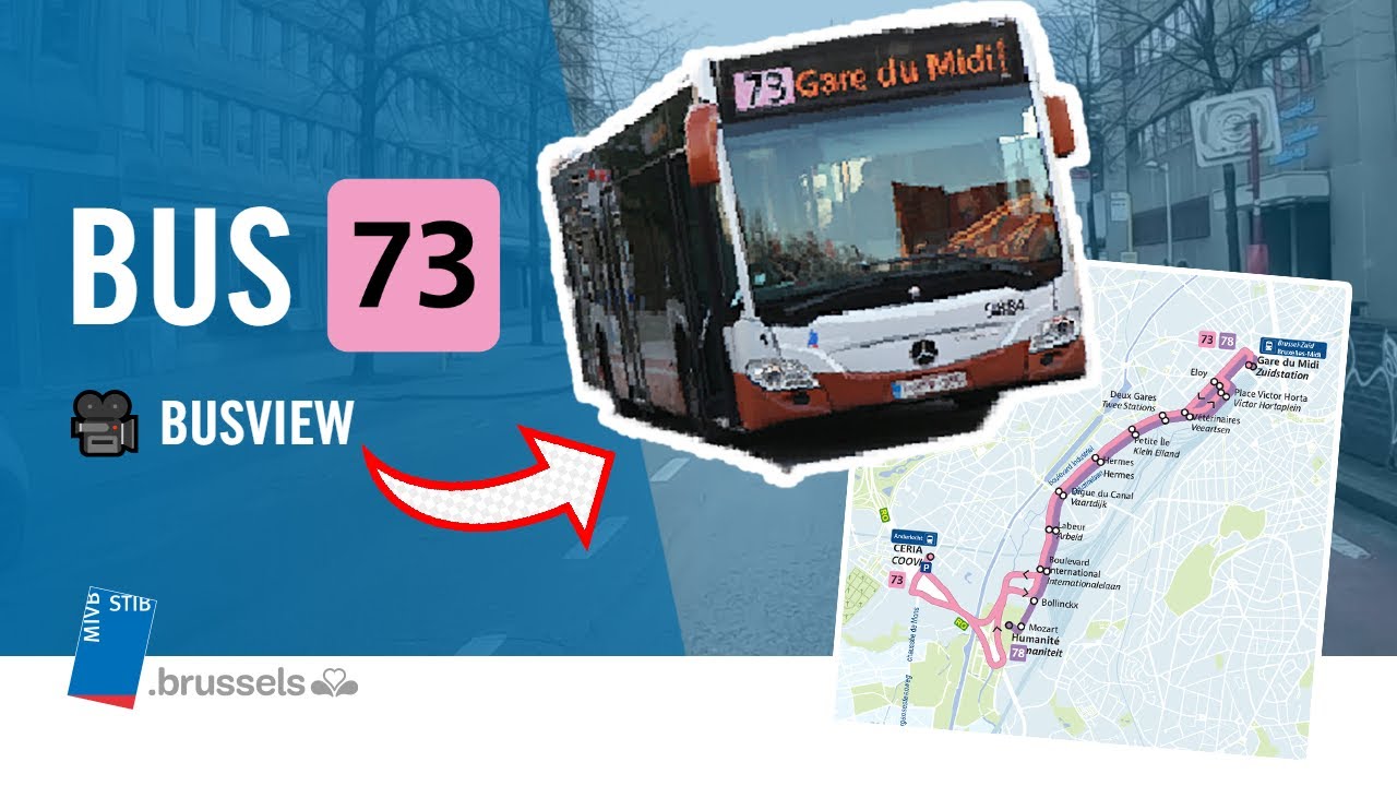 🚌 BUS 73: CERIA/COOVI - Gare du Midi/Zuidstation | HD Brussels (NEW)